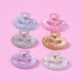 Heart Cutout Glossy Hair Claw Clip