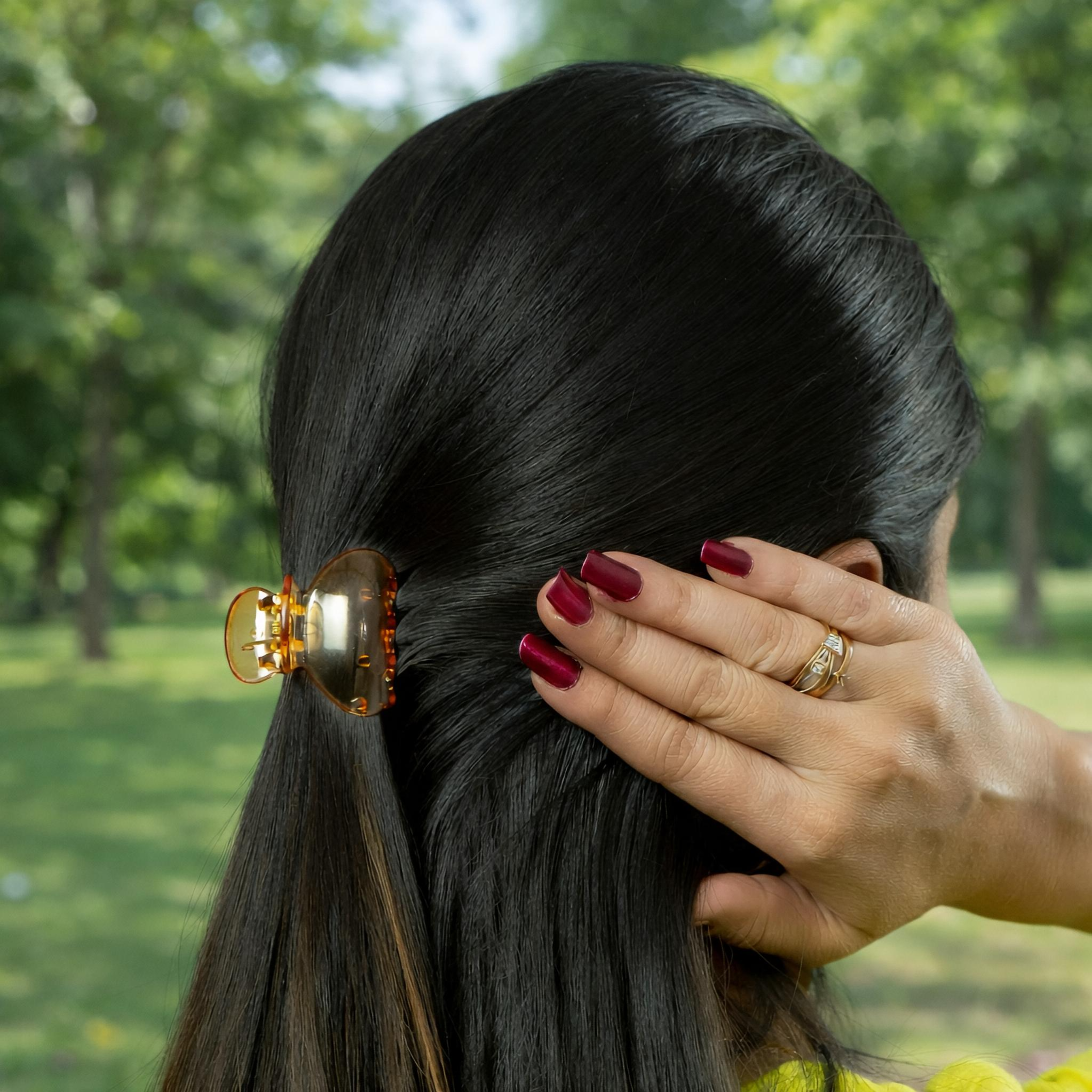 Mini Transparent Hair Claw Clip Set