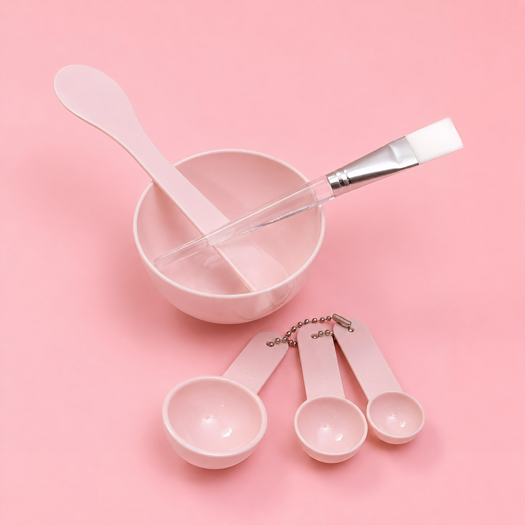 Face Mask Mixing Tool with Spoon and Brush (12 Sets)