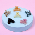 Mini Transparent Hair Claw Clip Set