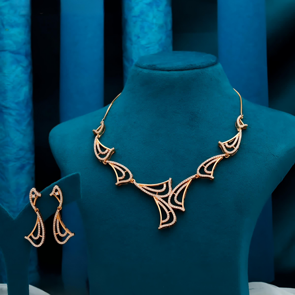 Rose Gold Necklace set
