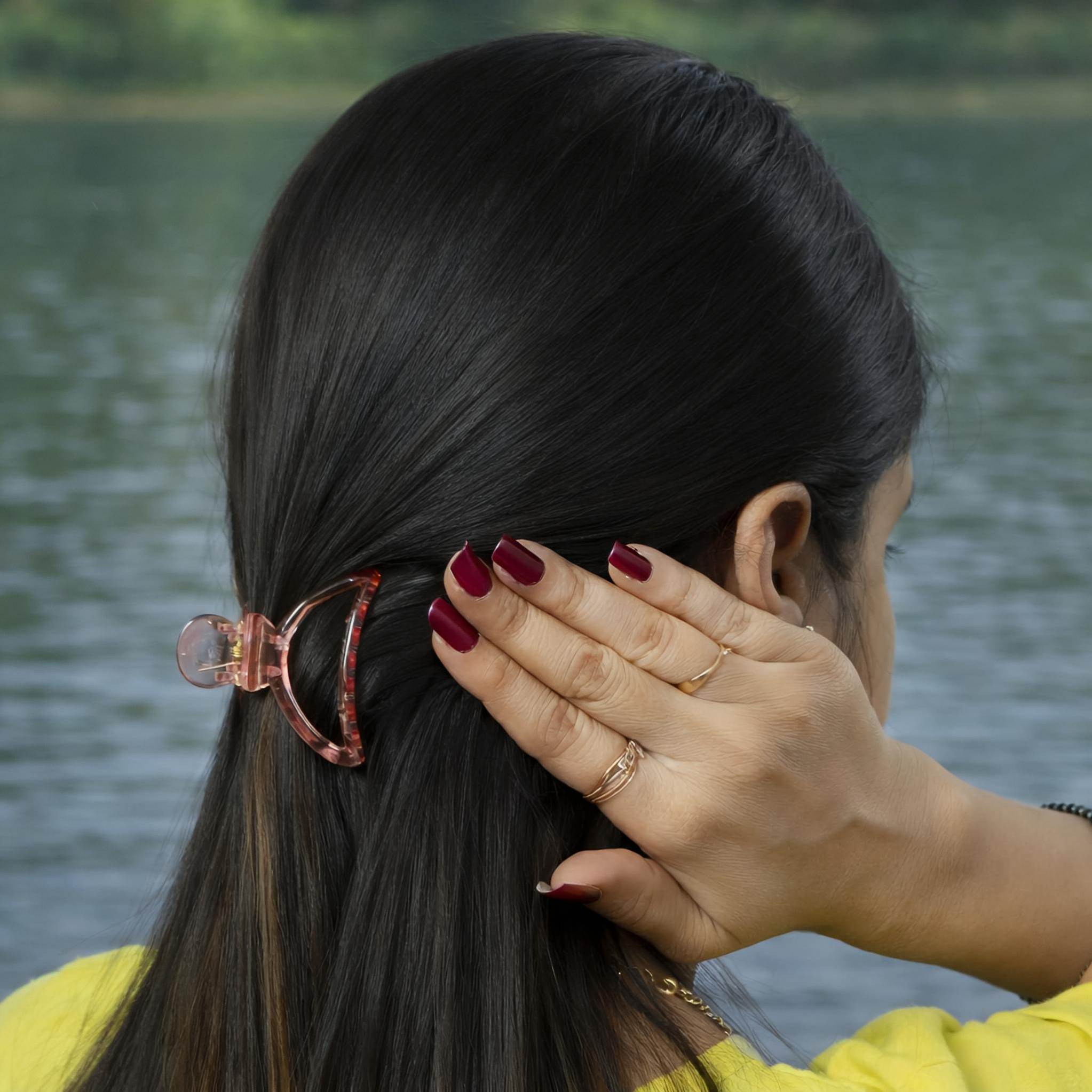 Mini Transparent Hair Claw Clip Set