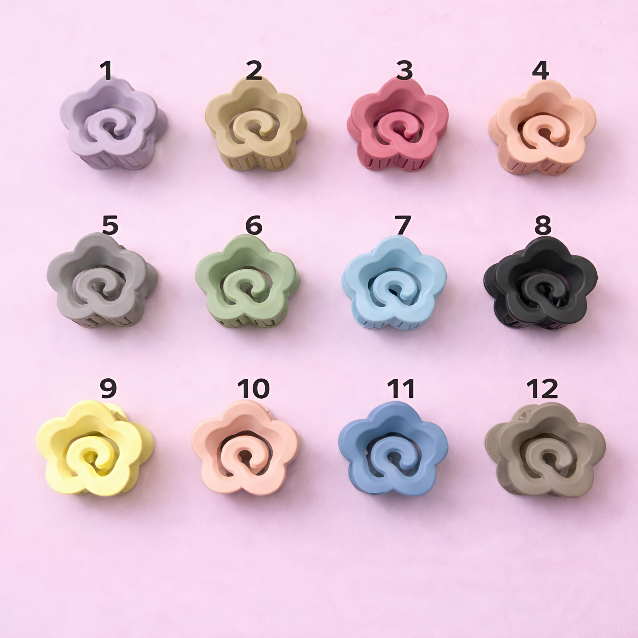 Flower Matte Hair Claw