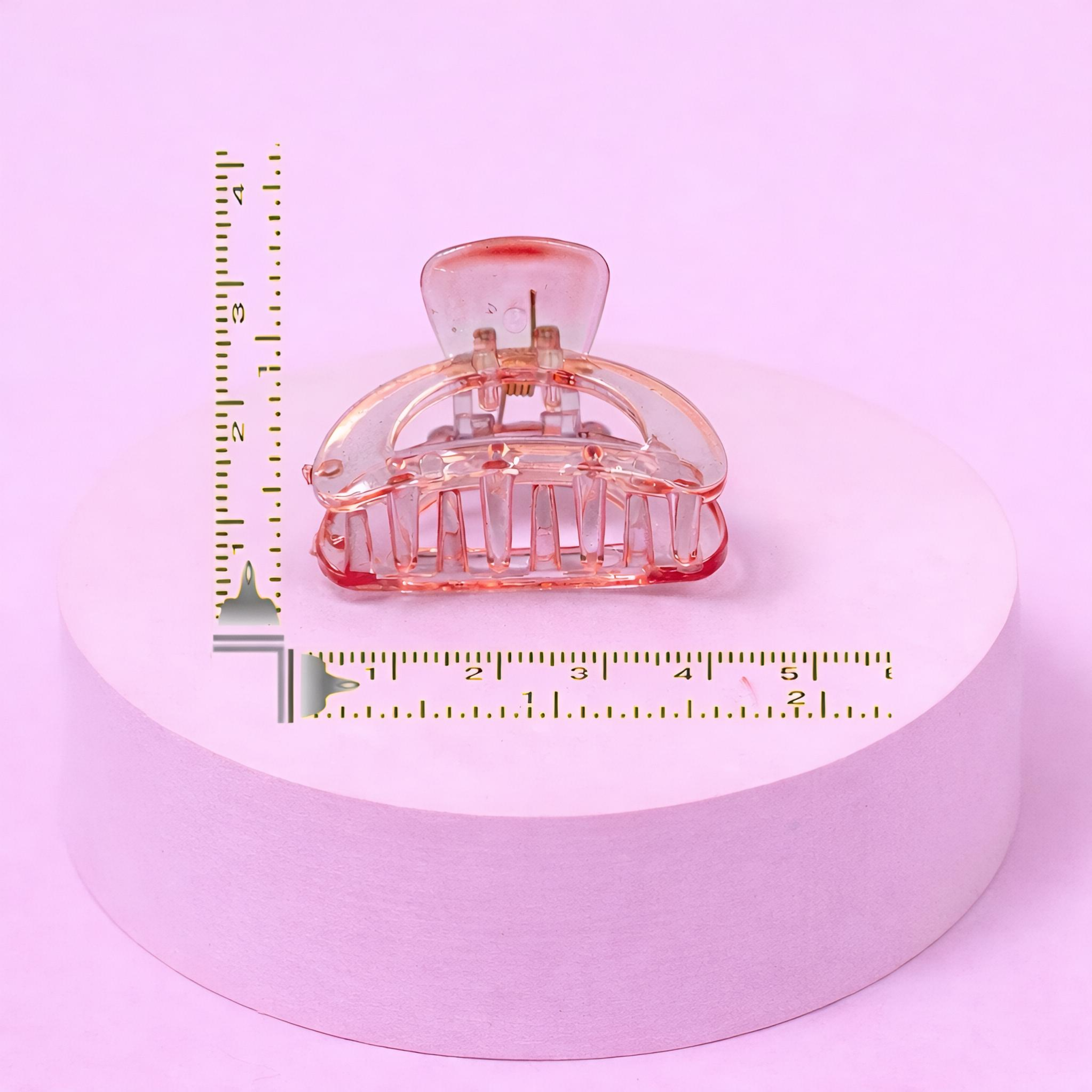 Mini Transparent Hair Claw Clip Set