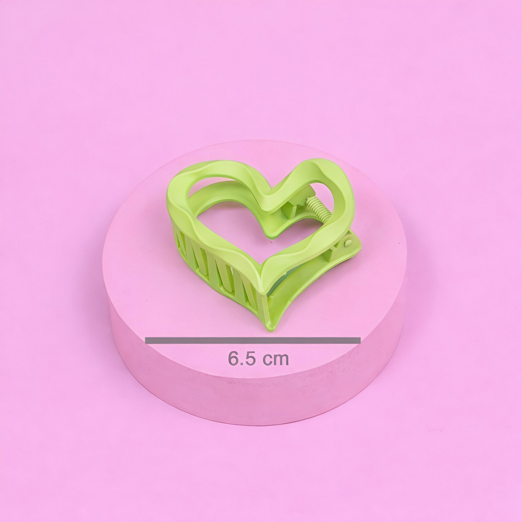 Matte Heart Hair Claw