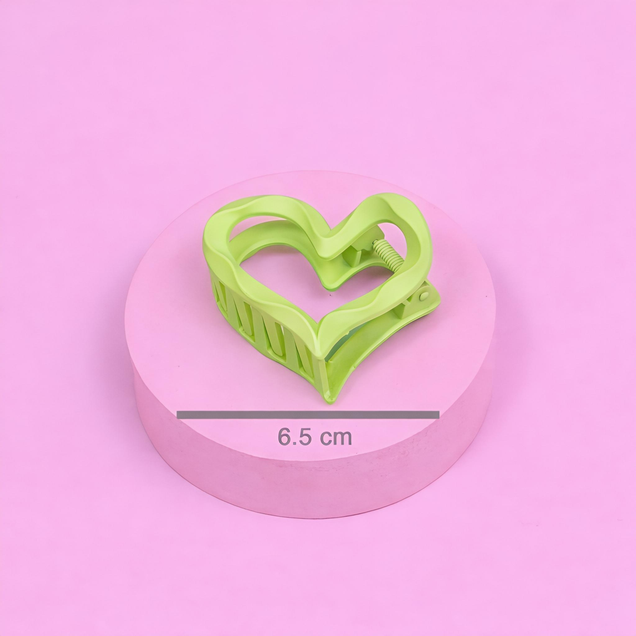 Matte Heart Hair Claw