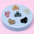 Mini Transparent Hair Claw Clip Set