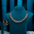 Rose Gold Necklace Set