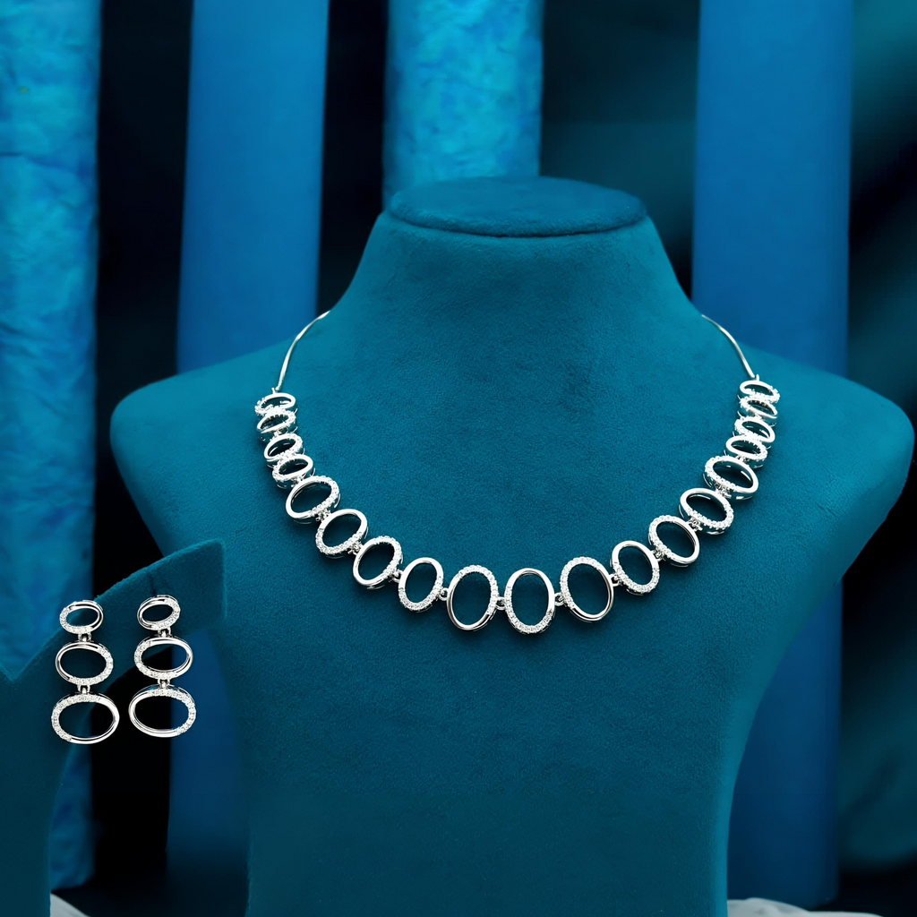 Rose Gold Necklace Set