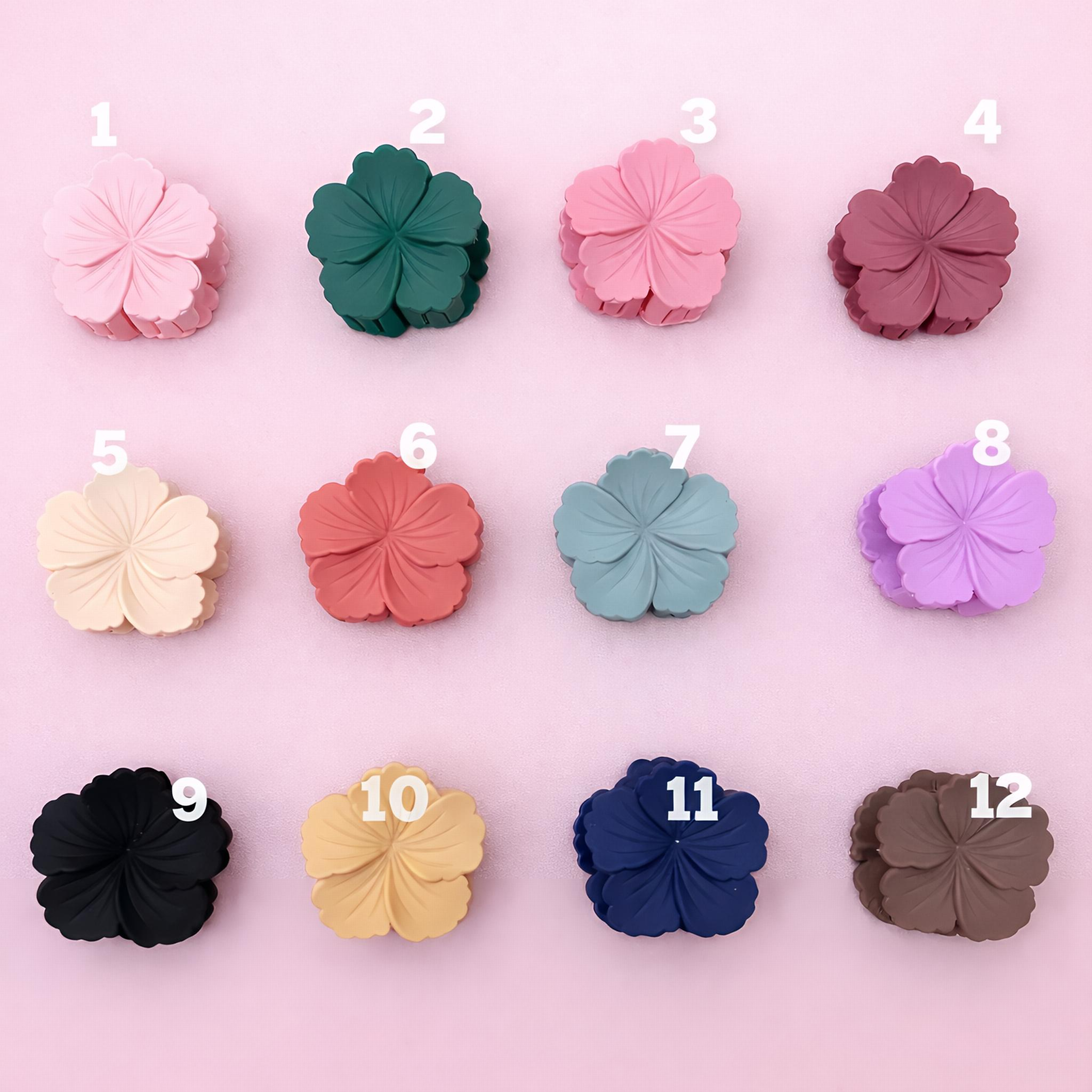 Mini Flower Hair Claw Clip