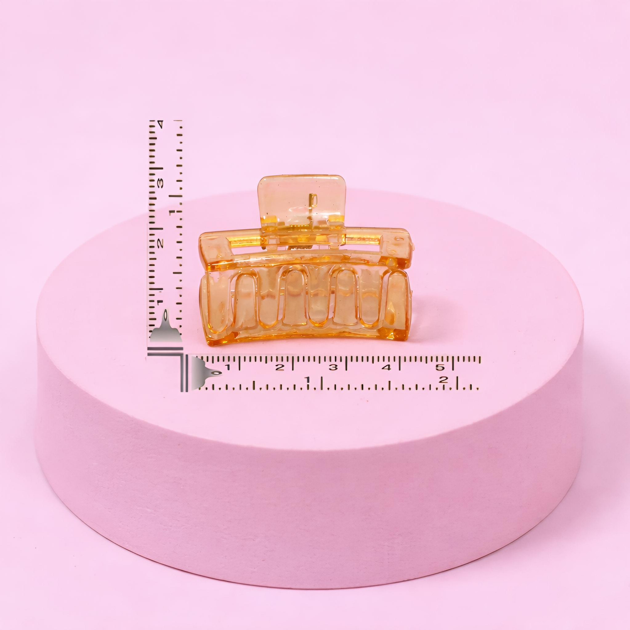 Mini Transparent Hair Claw Clip Set