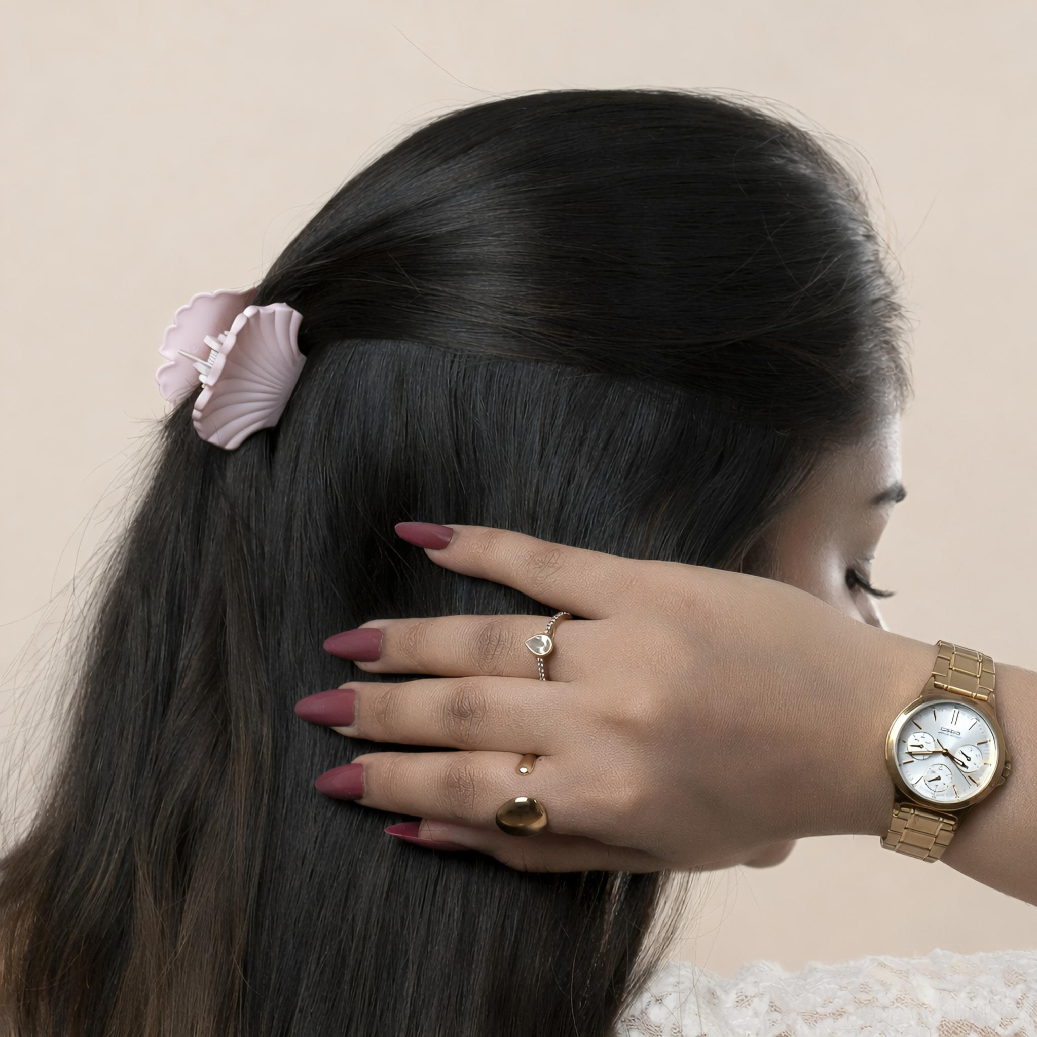 Matte Shell Mini Hair Claw