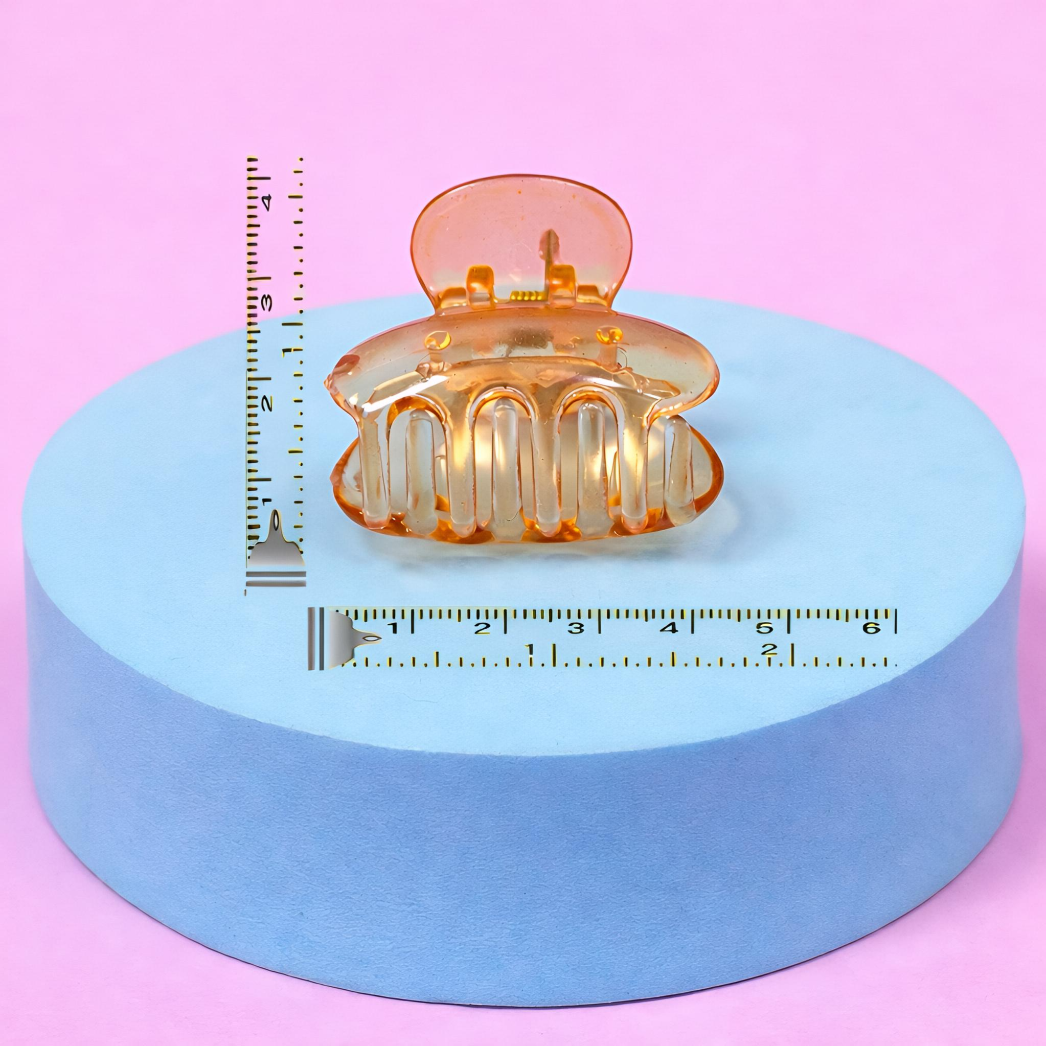 Mini Transparent Hair Claw Clip Set