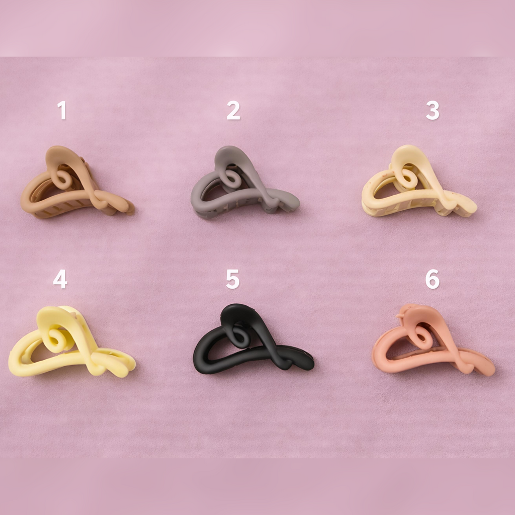 Heart Twist Hair Claw Clip